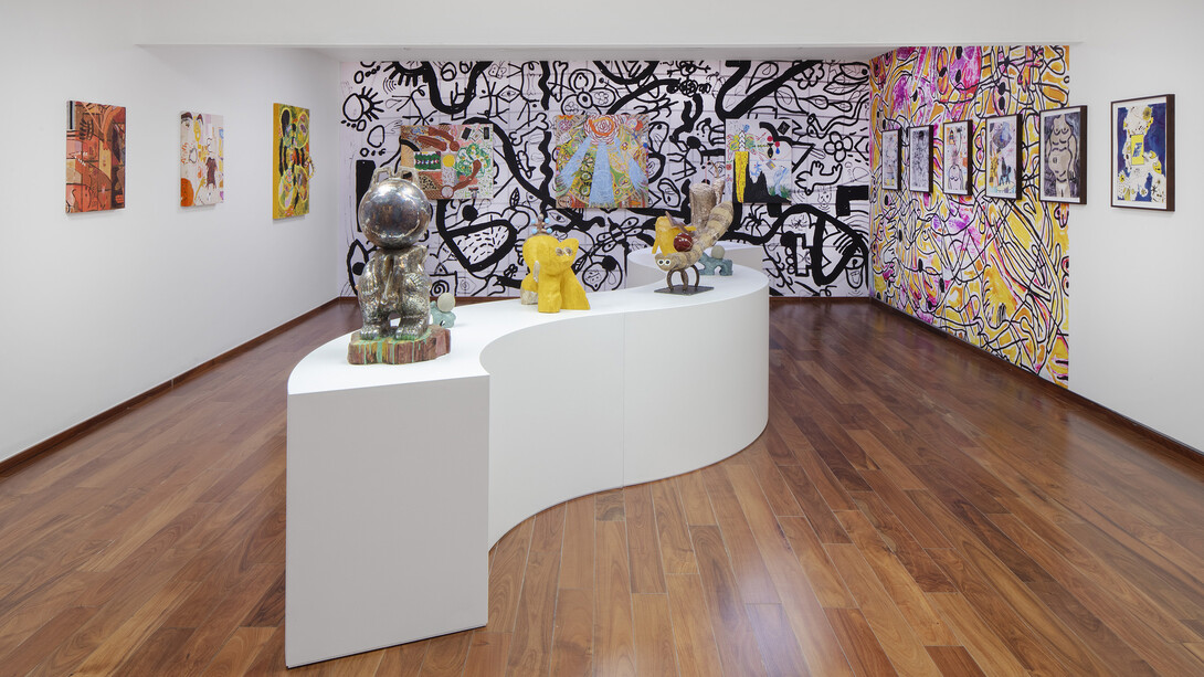 Ramiro Chaves, Ruido viator, vista de exhibición. Cortesía de Proyectos Monclova