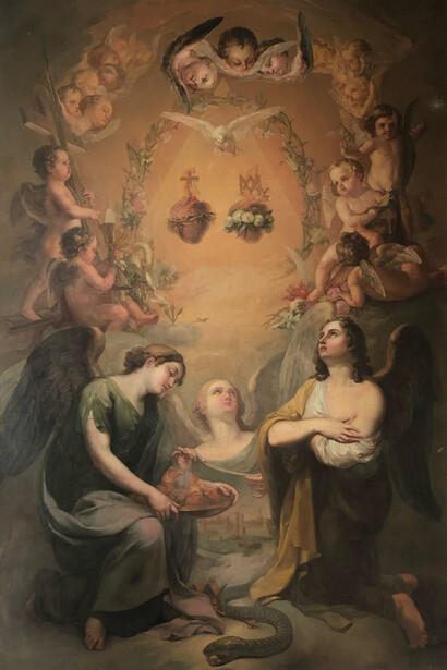 Sagrados corazones de Jesús y María, s. XIX, Colección Permanente del Museo Diocesano de Arte Sacro de Orihuela