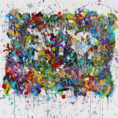 JonOne, In Between, 2015, acrylique sur toile, 216 x 187 cm