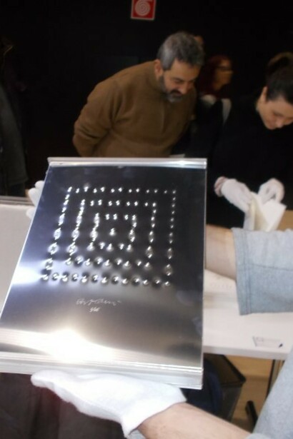 Visitatori alla mostra Vola alta, parola, MANN Napoli