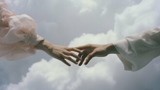 Hands extended in trust, reflecting the vulnerability of wanting to be part of the world again