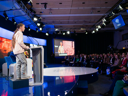 The intervention of Greta Thunberg at the World Economic Forum 2020