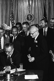 The signing of landmark civil rights legislation in the 1960s marked a pivotal moment in U.S. civil rights history, one of Ramparts Magazine's concerns