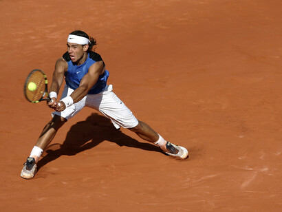 Rafa Nadal sobre tierra batida