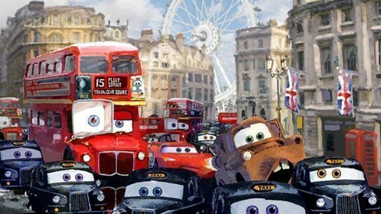 London bus scene