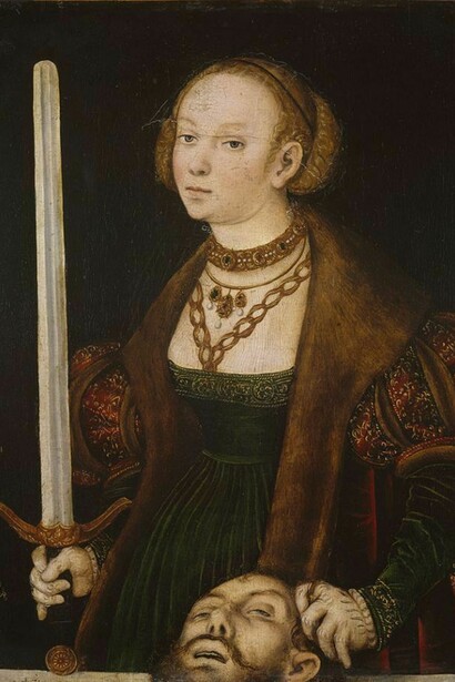 Studio of Lucas Cranach the Elder (1472-1553), Judith with the Head of Holofernes, c.1550, Photo © National Gallery of Ireland