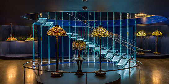 Gallery of Tiffany Lamps. Courtesy of New-York Historical Society 