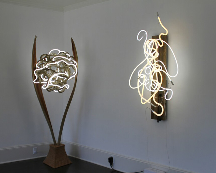 Neon Sculpture. Courtesy of Porch Gallery