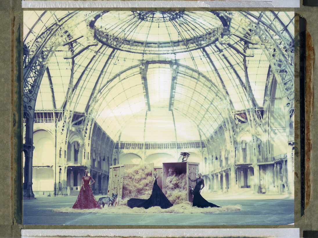 2.	L'arche de Noe´ XLIV, from left – Elie Saab HC Summer 2013, HC Summer 2014, HC Winter 2012, Grand Palais, Paris, 12th February 2015 © Cathleen Naundorf