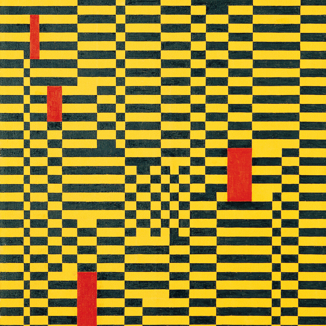 Mario Nigro, Senza titolo, 1950, Olio su tela, 147x110 cm. Courtesy A arte Invernizzi, Milano