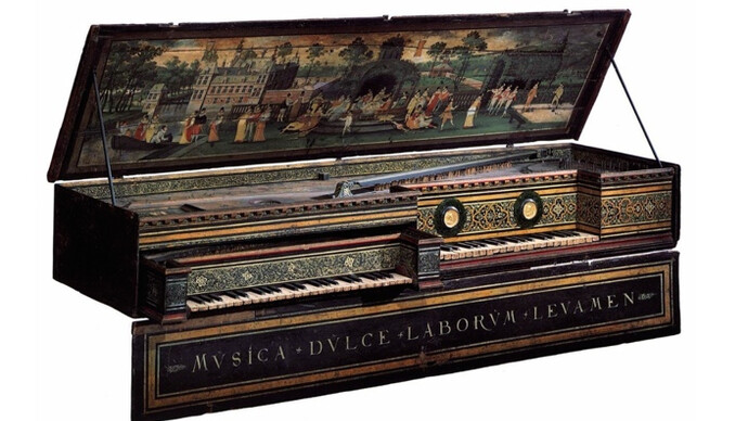 Hans Ruckers,  Mother and Child  Virginals 1545