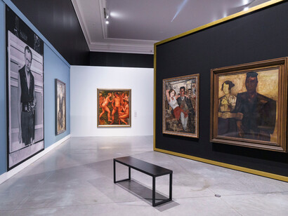 Paul Delvaux, Les mondes de Paul Delvaux, vue d'exposition. Avec l'aimable autorisation de La Boverie