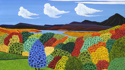 Jack Stuppin, Hudson River View from Olana
