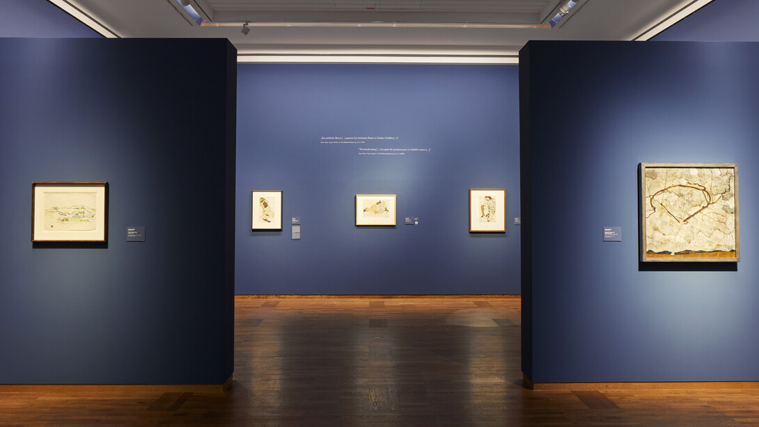 Zeiten des umbruchs. Egon Schieles letzte jahre, 1914–1918, ausstellungsansicht. Mit freundlicher genehmigung des Leopold Museums