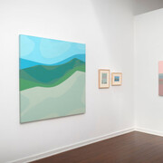 Helen Lundeberg, Inner / outer space, exhibition view. Courtesy of Louis Stern Fine Arts