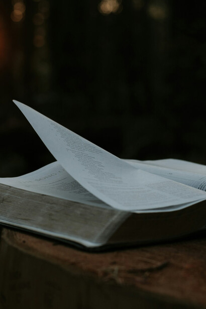 A book in the dark-a symbol of hope for peace