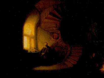 «Filósofo meditando» (1632), Rembrandt