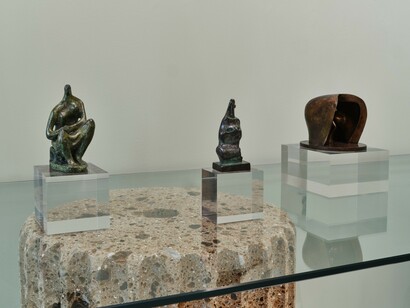 Moore and Malaparte, Rhythm and form, vue d'exposition. Courtoisie de Gagosian