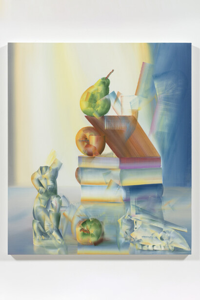 Zigsen Liu. Dasein, 2023. Oil on canvas, 59 x 51 1/8 inches (150 x 130 cm). Courtesy of Steve Turner