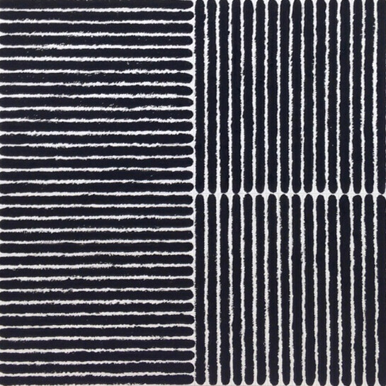 Joan Witek, P-139 Untitled, 2007, Pencil and oil stick on canvas, 24 x 24 inches, 61 x 61 cm