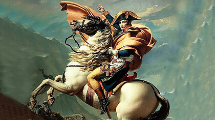 Napoleon Crossing the Alps by Jacques-Louis David