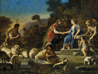 Luca Giordano. Giacobbe e Rachele alla fonte