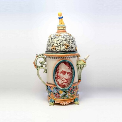 Ron Carlson, Lincoln teapot, 2025. Courtesy of bG Gallery