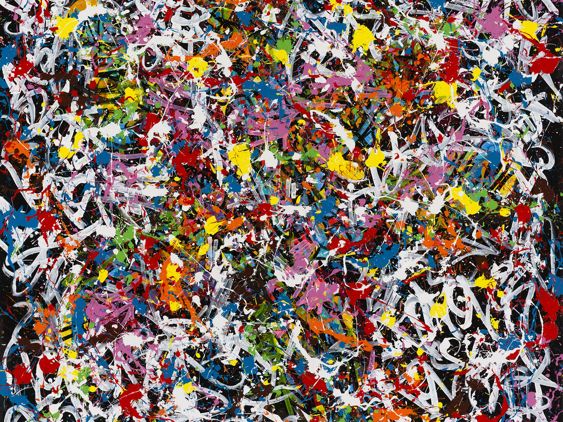 JonOne, Bright Luck, 2015, acrylique sur toile, 218 x 208 cm