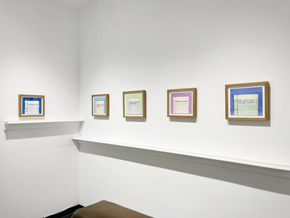 Elisa H. Hamilton, Noted, exhibition view. Courtesy of Gallery Naga