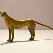 Gwynn Murrill, Standing Cheetah Maquette, 2012, Bronze, Edition 6 of 9, 6.25 x 13.25 x 3.25 inches