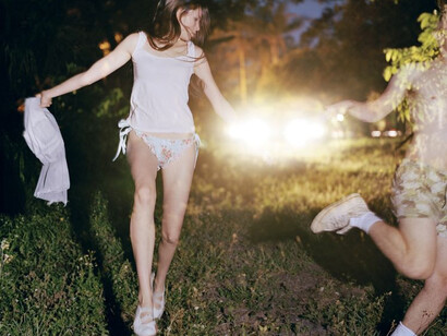 Angela Strassheim, Untitled (Headlights), 2005, Light jet print, 40 x 50 inches, Edition of 8