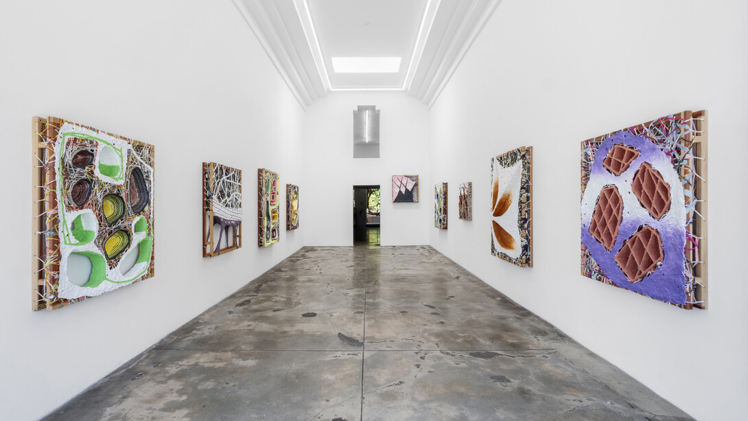 James Richards, Material abstraction, exhibition view. Courtesy of Lowell Ryan Projects Gallery