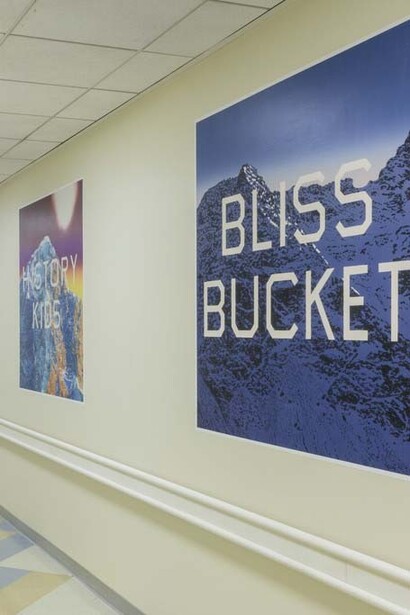 Ed Ruscha at Children's Hospital Los Angeles. Courtesy of RxArt 