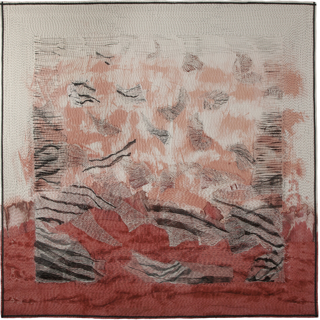 Pauline Burbidge, Lindisfarne Revisited (in the collection of the Shipley Art Gallery), 2011, 198 x 202 cm, photo Luke Wa~1