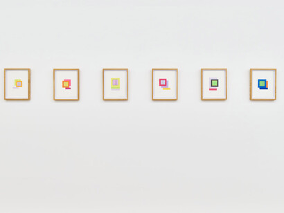 Peter Halley, Parable, vue de l'exposition. Avec l'aimable autorisation de la Galerie Ceysson and Bénétière