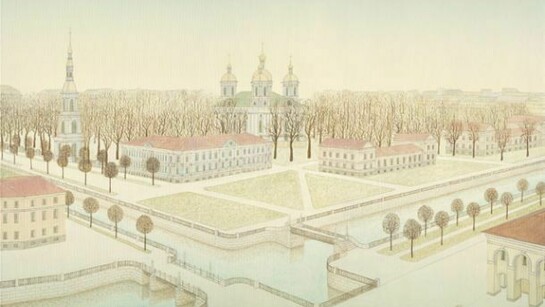Valran, Griboyedov Canal, Kryukov Canal, St. Nikolas Cathedral, 2004. Oil on canvas 140 x 100cm