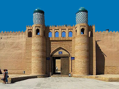 Kuhna Ark, the entrance of the museum, Khiva, Uzbekistan