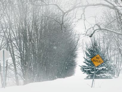 Segnale stradale "No Outlet" 