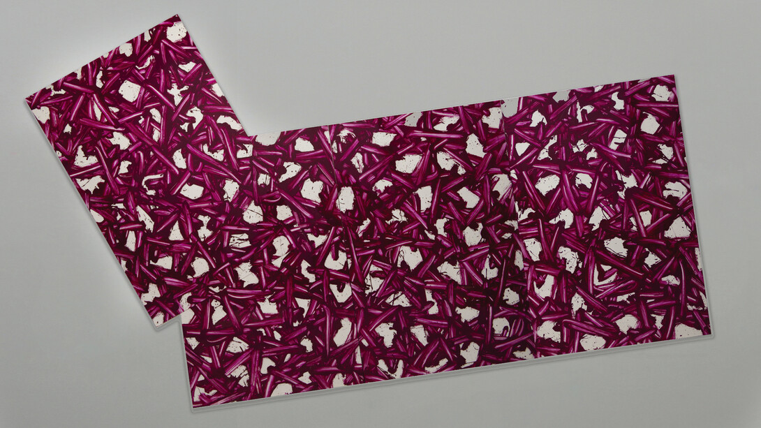 Gianni Asdrubali, A arte Invernizzi, Stenkanibale. Pittura industriale su plexiglas, 255 x 450cm. Courtesy A arte Invernizzi, Milano