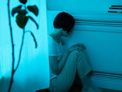 A person suffering the psychological effects of a breakup