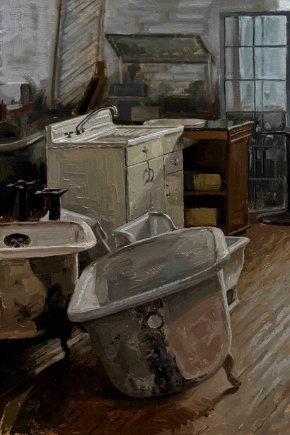 Laura Haberer, Nostalgia (detail). Courtesy of Jackson Junge Gallery