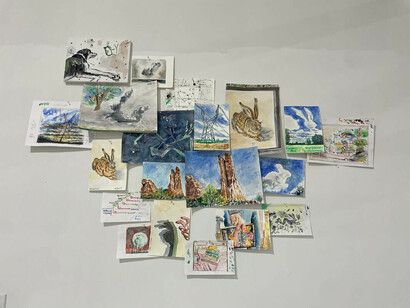 Ken Craft, A never finished light, exhibition view. Courtesy of Ro2 Art Gallery