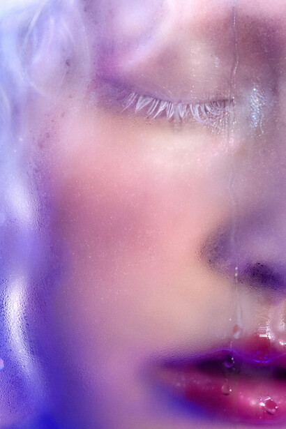 Marilyn Minter, Lash splash (detail), 2024. Courtesy of Gavlak Gallery