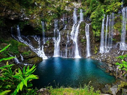 Cascate Grand Galet nella riviera di Langevin,  Mauritius