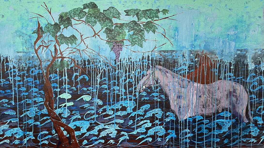 Jamal Bassiouni, Calm waters, 2024. Courtesy of Artbooth Gallery