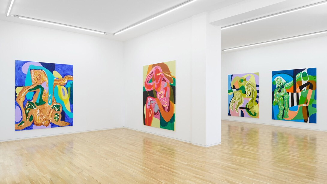 Jana Schröder, Minimum-intensity projection, exhibition view. Courtesy of Jahn und Jahn