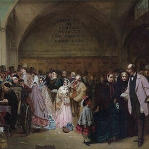 Dividend Day at the Bank of England by George Elgar Hicks. Credit Bank of England