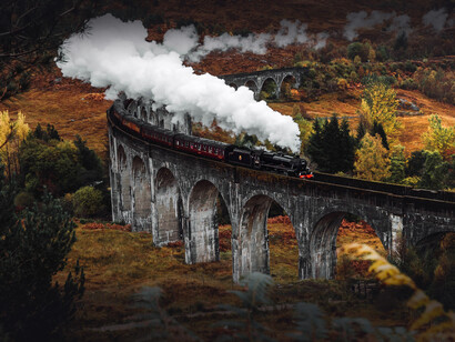 Treno per Hogwarts, scuola di magia di Harry Potter