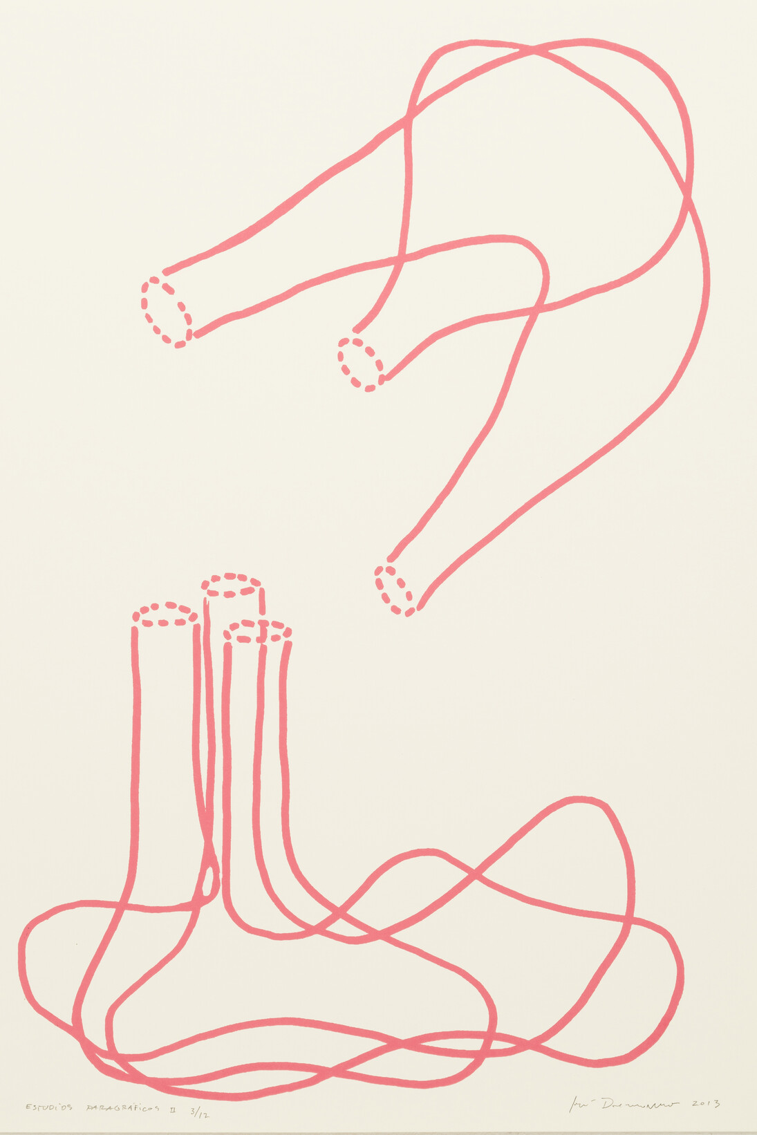 José  Damasceno  Estudos  Paragráficos  II,  2013, Silkscreen, Polyptych  of  12, 41  x  29  cm  (each), Edition  of  12. Photo:  Eduardo  Ortega. Courtesy  Galeria  Fortes  Vilaça