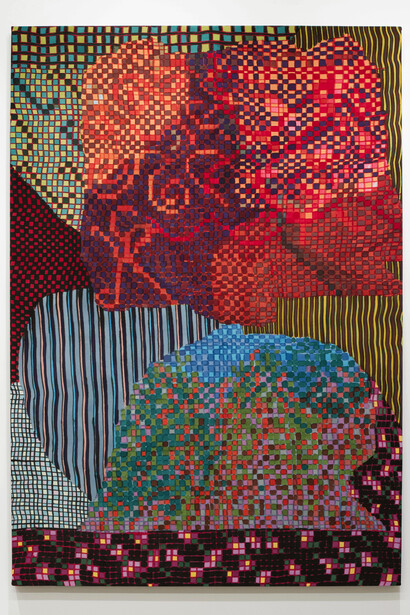Lauren Luloff, Head and Shoulders, 2022, dyed silk © Lauren Luloff. Courtesy of the artist and Yossi Milo, New York  